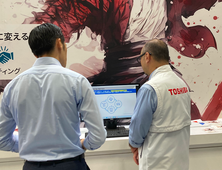 展示会ブースの様子